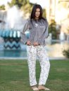 Women's Winter Pajama FLOWER-3-322