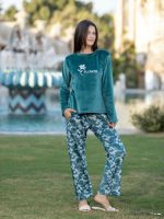 Women's Winter Pajama FLOWER-4-322 - Image 2
