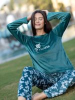 Women's Winter Pajama FLOWER-4-322 - Image 4
