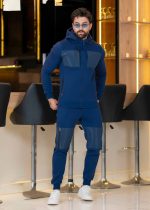 Men's Winter Track Suit-Navy-1548