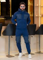 Men's Winter Track Suit-Navy-1548 - Image 4