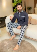Men's Winter Pajama-Gray-1550 - Image 2