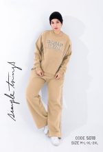 Ladies cotton track suit-5018