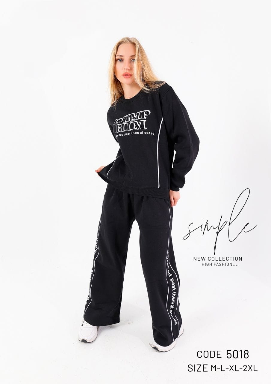 WhatsApp Image 2025-11-13 at 3.42.07 AM (1) Ladies cotton track suit-5018 - الصورة 1